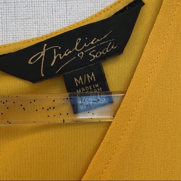 Thalia Sodi Gold Dress • Sz M - Picture 6 of 11